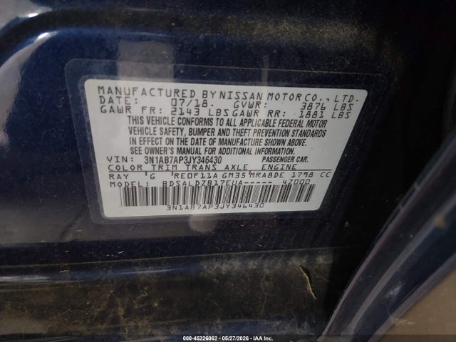 Nissan Sentra Sv