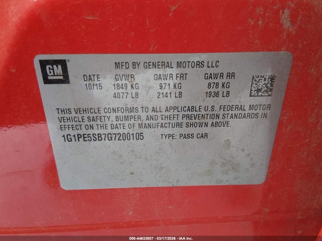 Chevrolet Cruze 1lt Auto