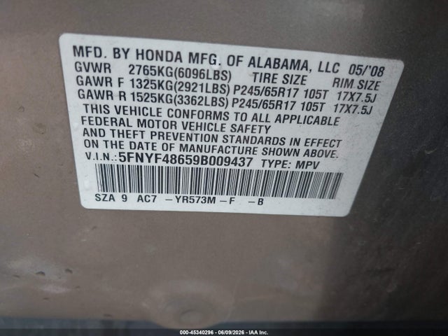 Honda Pilot Ex-l