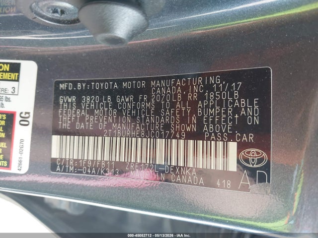 Toyota Corolla Le