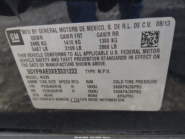 Cadillac SRX Standard
