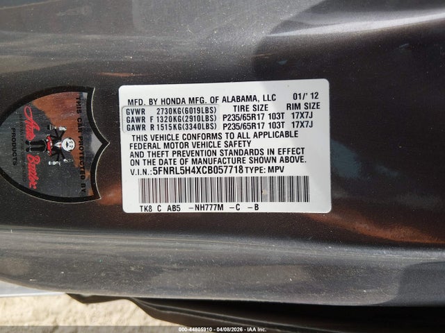 Honda Odyssey Ex