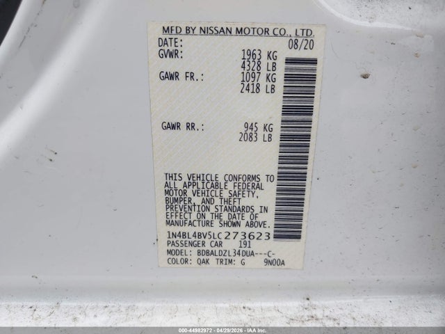 Nissan Altima S Fwd