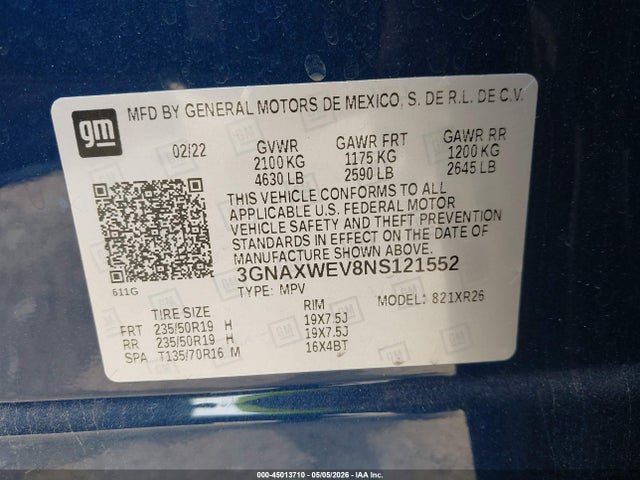 Chevrolet Equinox Awd Rs