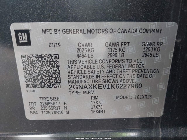 Chevrolet Equinox Lt