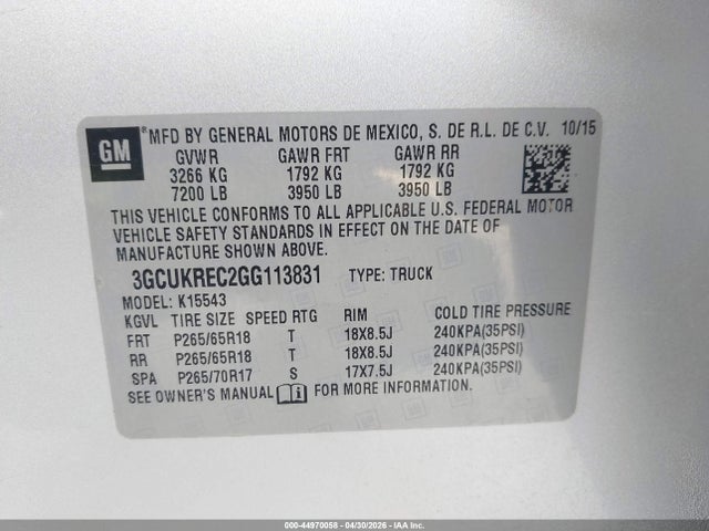 Chevrolet Silverado 1500 2lt