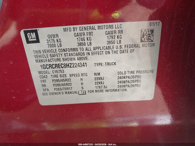 Chevrolet Silverado 1500 1lt
