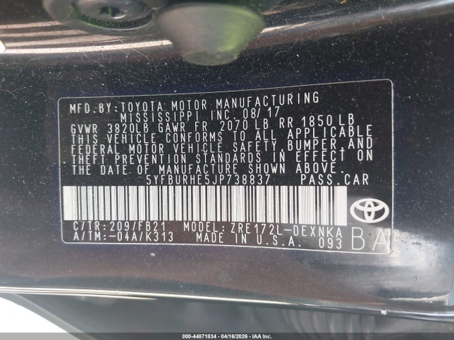 Toyota Corolla Le