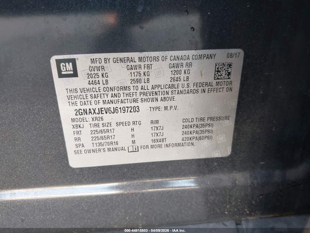 Chevrolet Equinox Lt