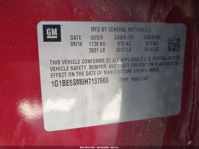 Chevrolet Cruze Lt Auto