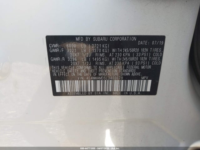 Subaru Ascent Limited