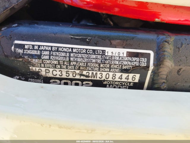 Honda Cbr600 F4