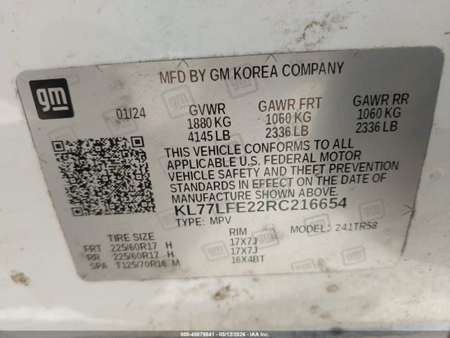 Chevrolet Trax Fwd Sp