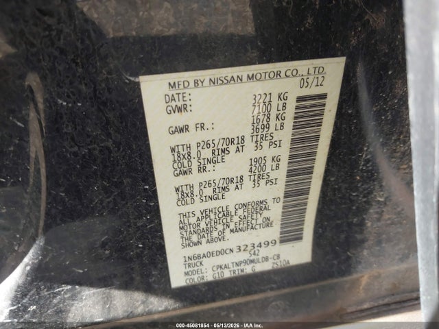 Nissan Titan Sv