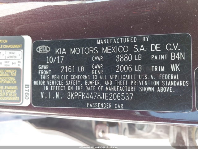 Kia Forte Lx