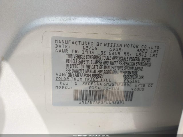 Nissan Sentra Sv