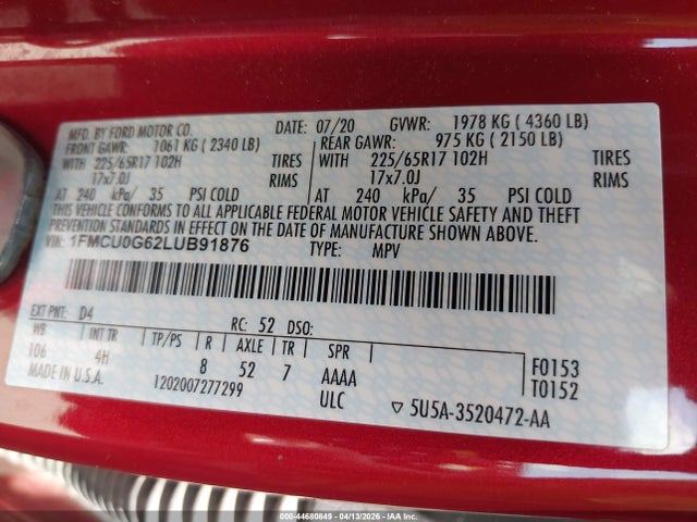 Ford Escape Se