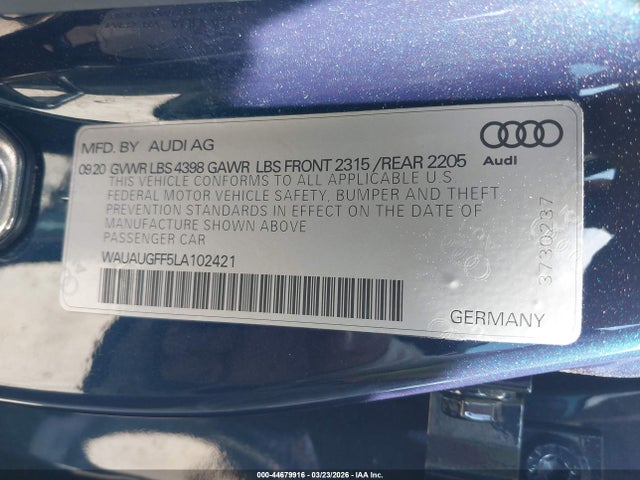 Audi A3 Premium 40 Tfsi Front-wheel Drive S Tronic