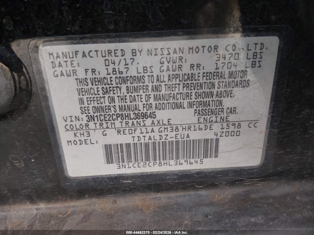 Nissan Versa Sv