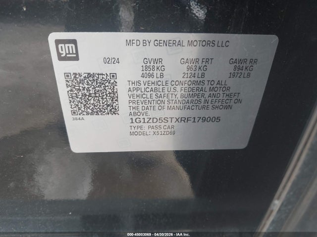 Chevrolet Malibu Fwd 1lt