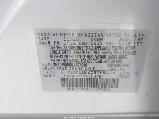 Nissan Kicks S Xtronic Cvt