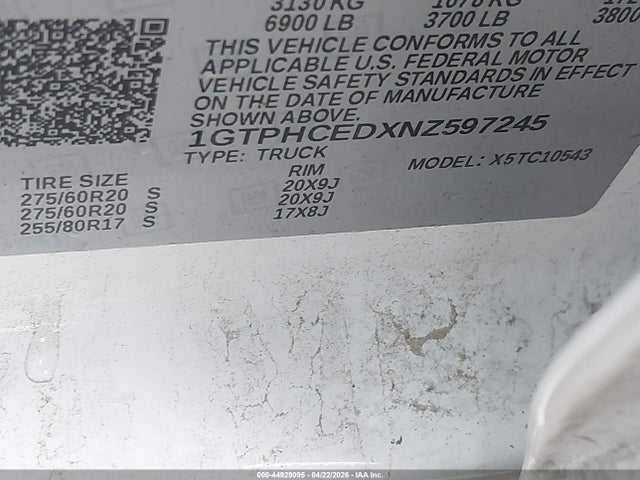 GMC Sierra 1500 2wd  Short Box Elevation