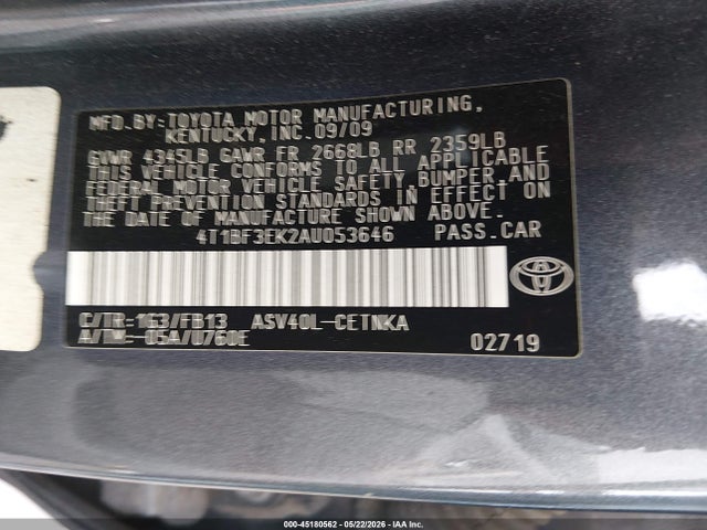 Toyota Camry Le