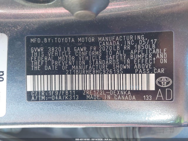 Toyota Corolla Le