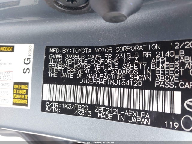Toyota Corolla Le
