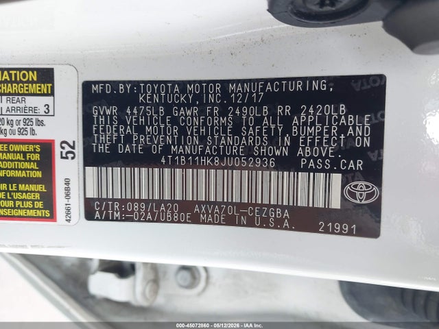 Toyota Camry Xle