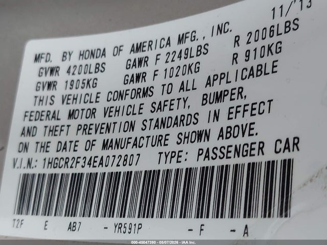 Honda Accord Lx