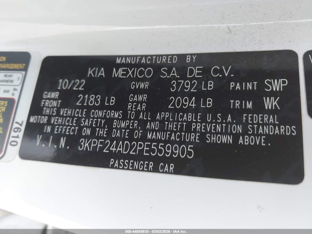 Kia Forte Lxs