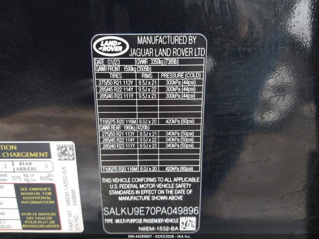 Land Rover Range Rover Sv