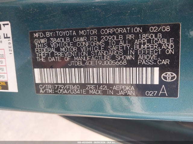 Toyota Corolla Le