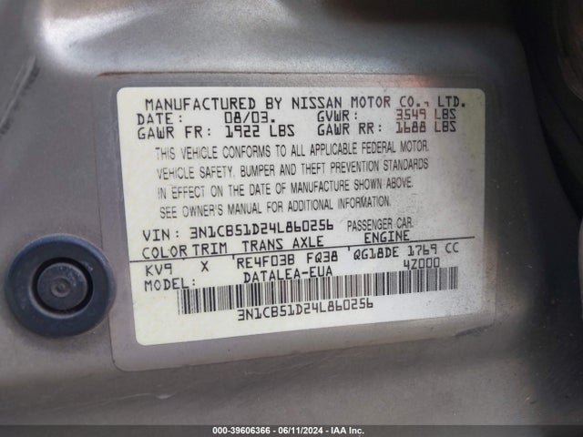Nissan Sentra 1.8s