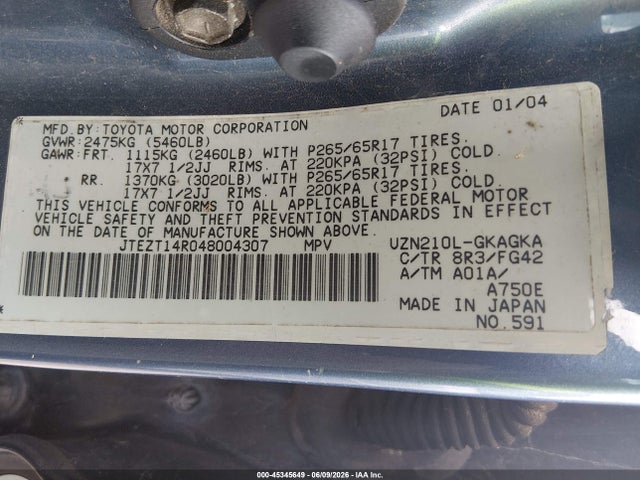 Toyota 4Runner Sr5 V8