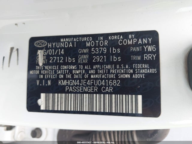 Hyundai Genesis 3.8