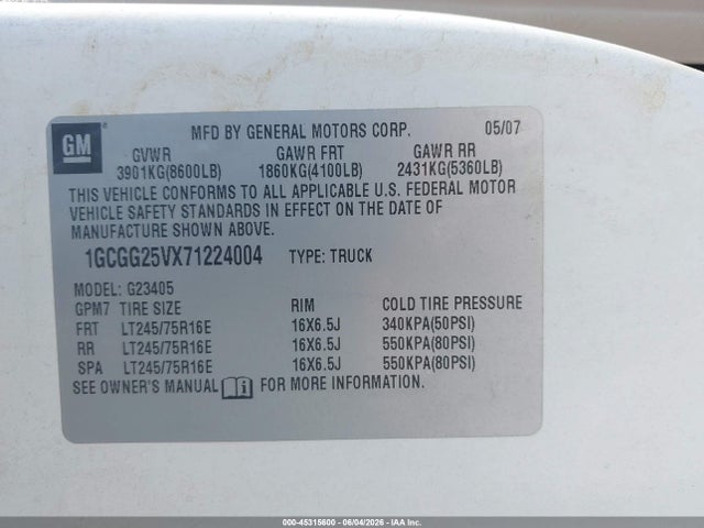Chevrolet Express Work Van