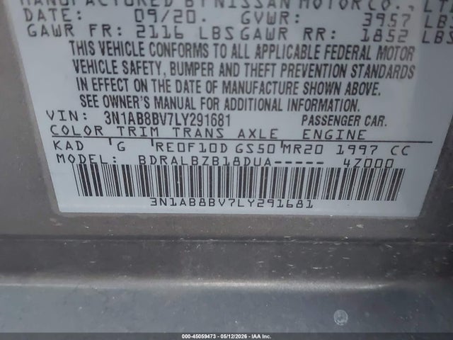Nissan Sentra S Xtronic Cvt