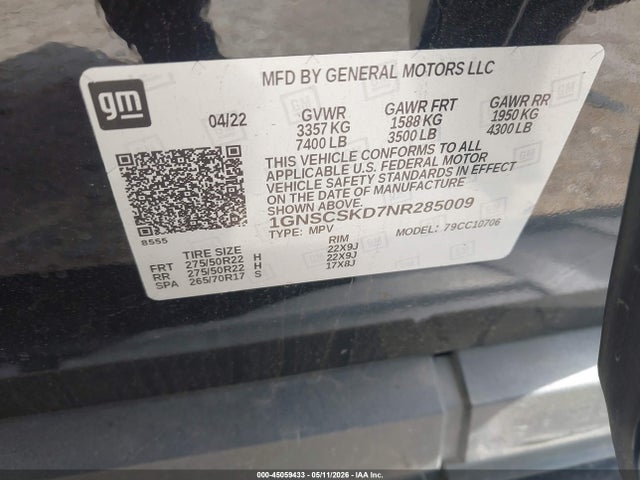 Chevrolet Tahoe 2wd Premier
