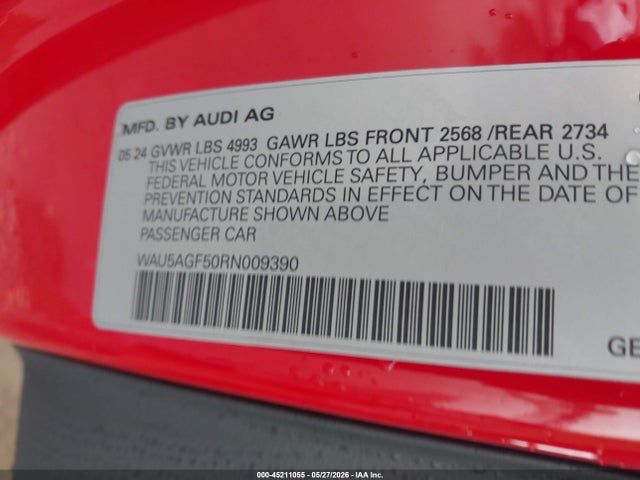 Audi A5 Prestige 45 Tfsi S Line Quattro S Tronic