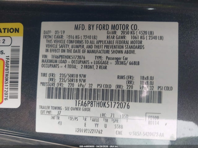 Ford Mustang Ecoboost Premium