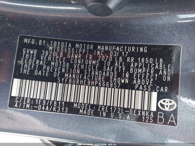 Toyota Corolla Le