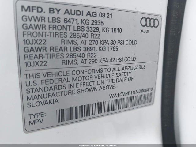 Audi Q8 Prestige 55 Tfsi Quattro Tiptronic