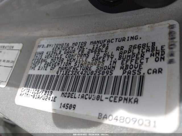 Toyota Camry Le