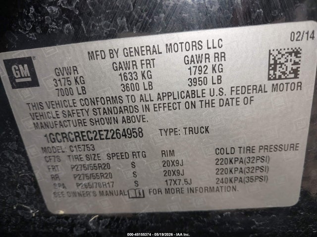 Chevrolet Silverado 1500 1lt