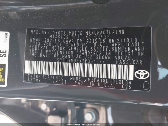 Toyota Corolla Le