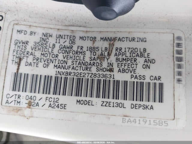 Toyota Corolla S