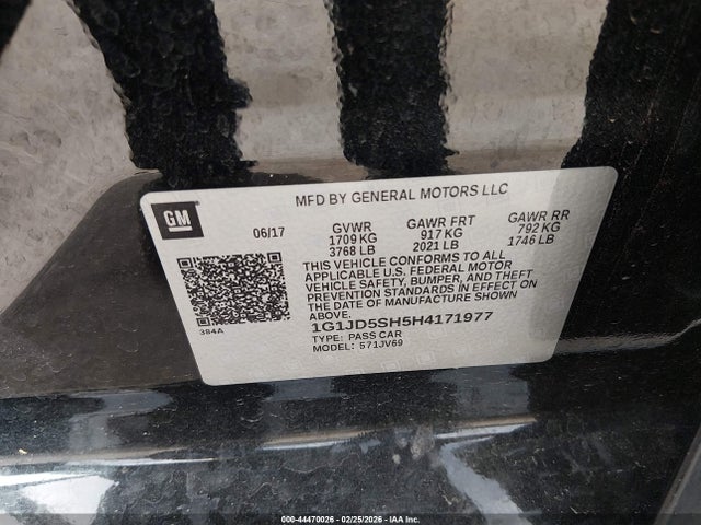 Chevrolet Sonic Lt Auto