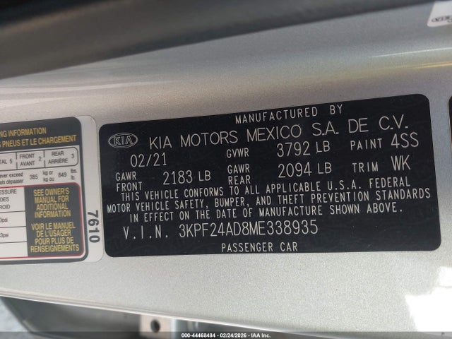 Kia Forte Lxs